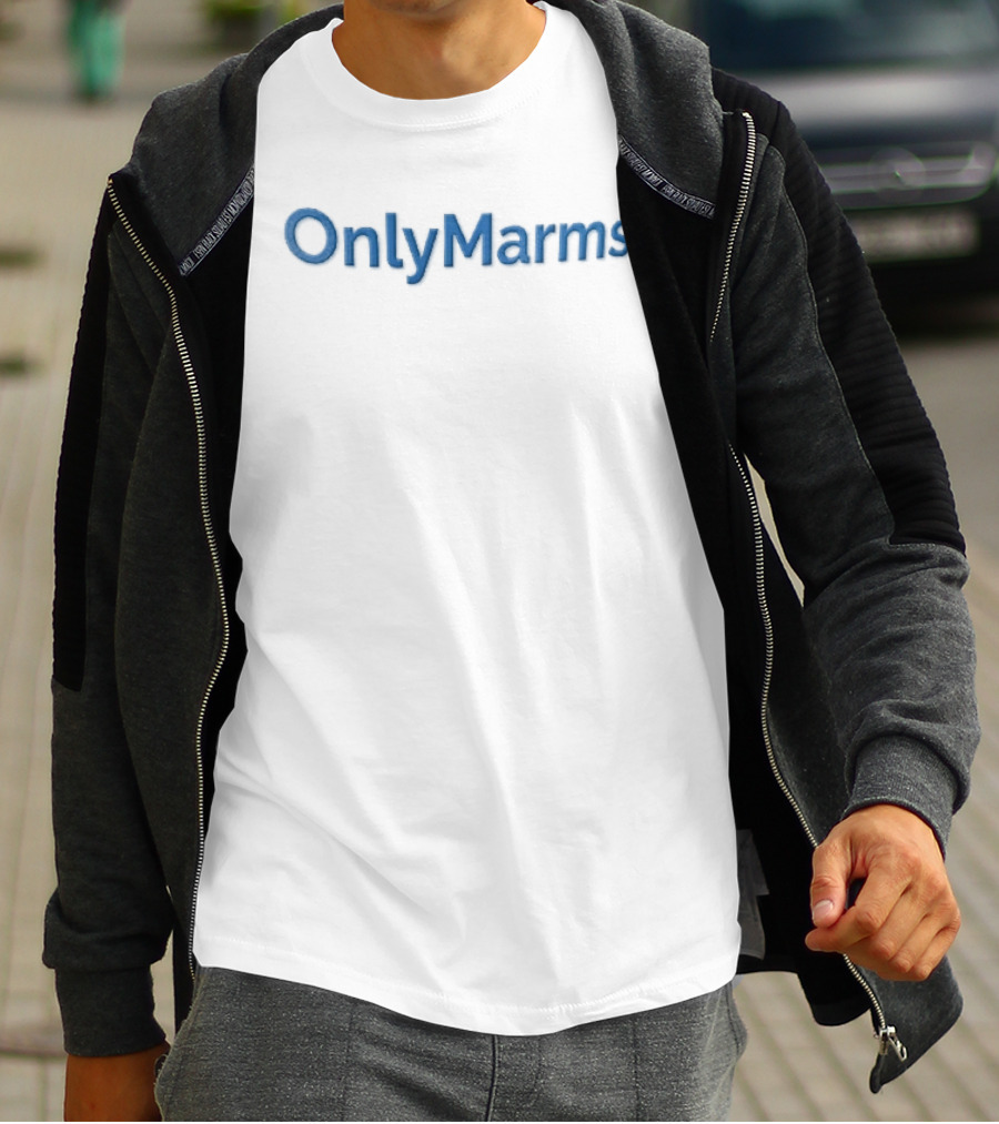 OnlyMarms OnlyFans Blue T-Shirt