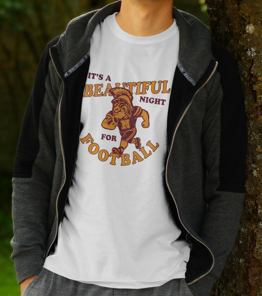 It's A Beautiful Night For Football Trojan Player N T-Shirt