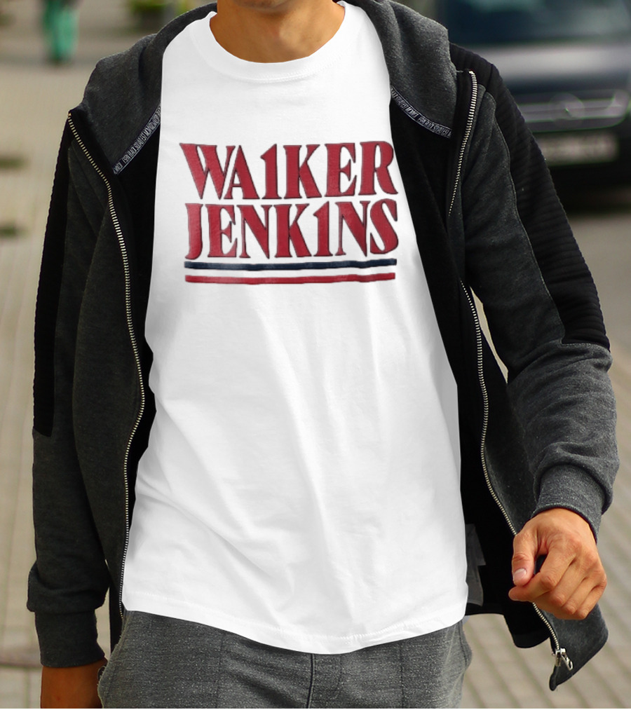 Walker Jenkins WA1KER JENK1NS Red Navy Blue Stripes T-Shirt