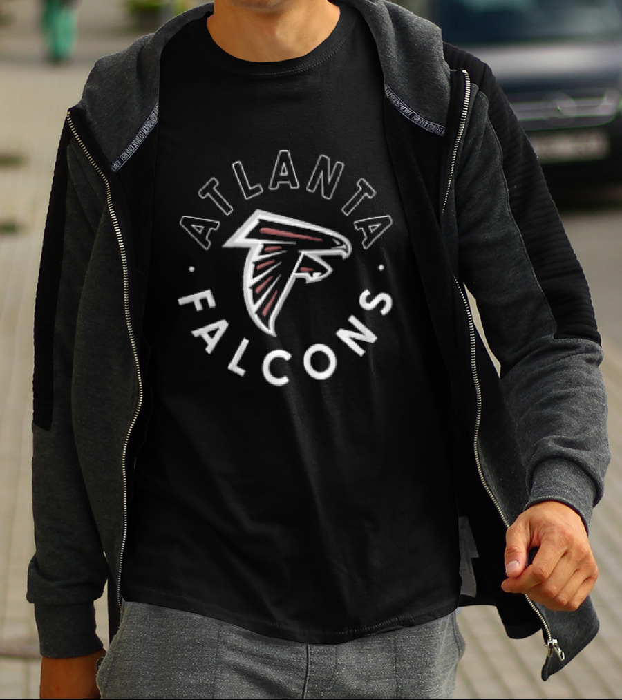 Atlanta Falcons NFL Team Emblem With Stylized Falcon T-Shirt