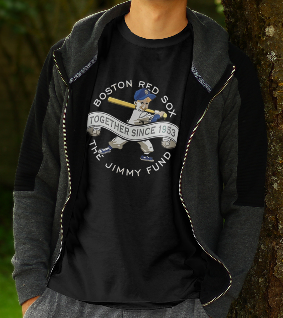Boston Red Sox Together Since 1953 The Jimmy Fund Baseball 2026 Strike Out Cancer T-Shirt