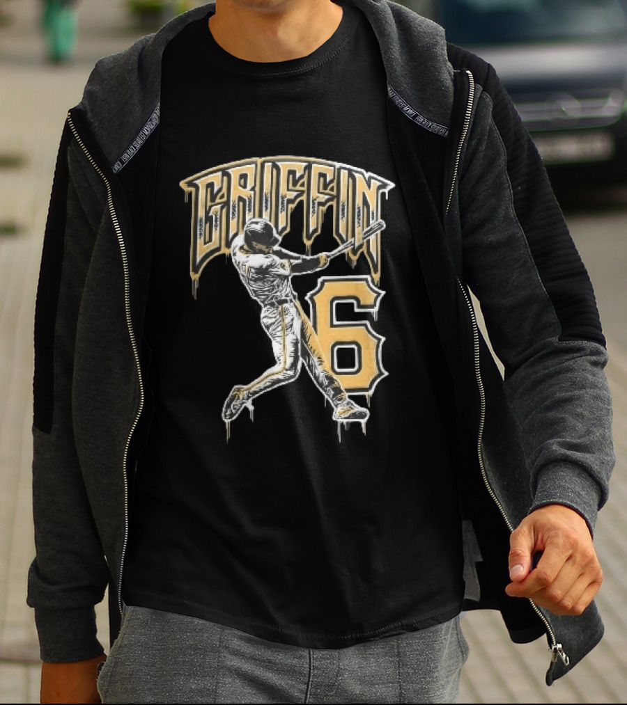 Konnor Griffin 6 Pittsburgh Pirates 2026 City Connect Baseball Player T-Shirt