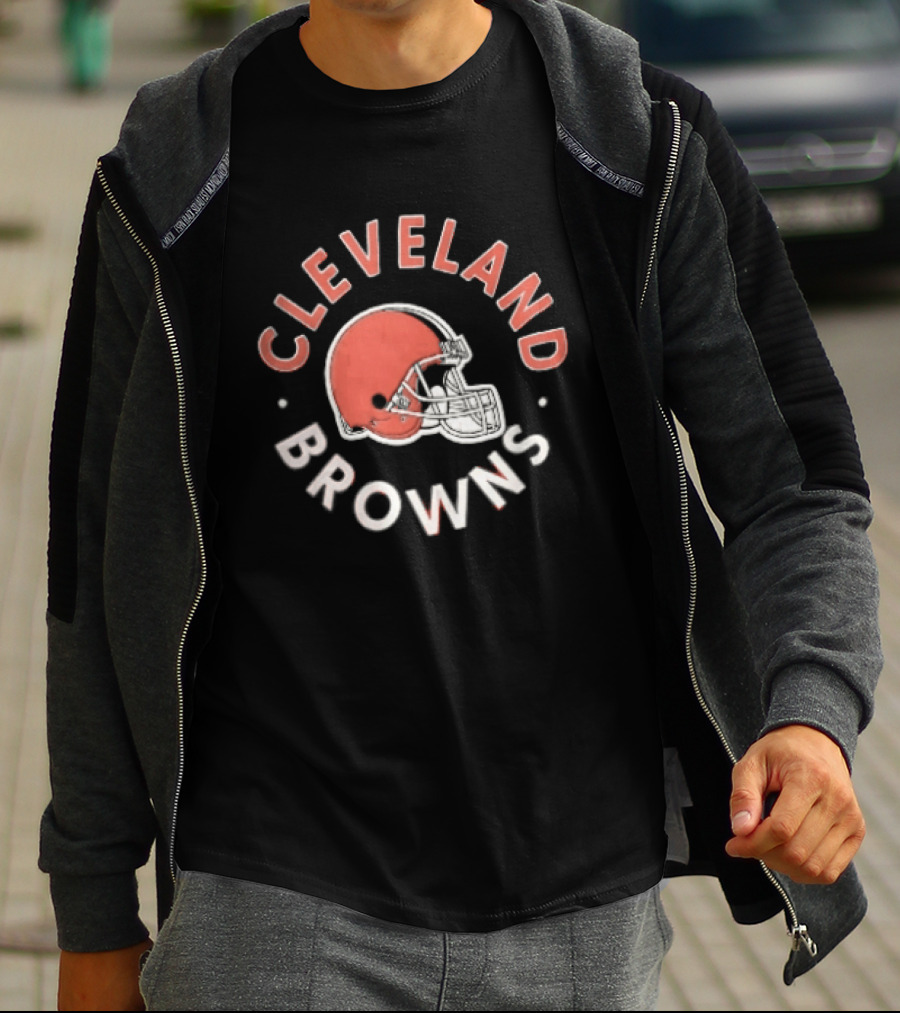 Cleveland Browns Football Helmet Team Fan T-Shirt