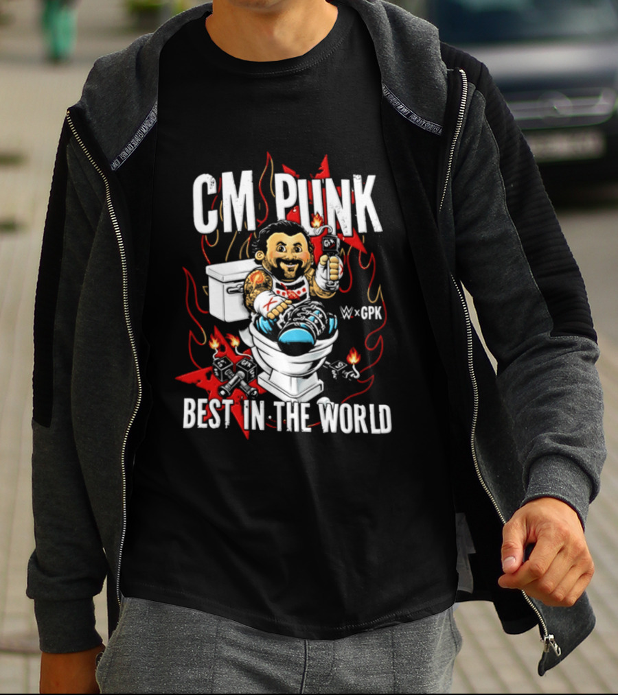 CM Punk Best In The World Garbage Pail Kids CPK T-Shirt
