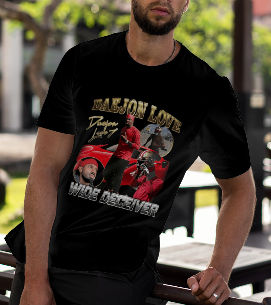 Daejon Love Wide Deceiver Red Car Helmet Bold Look T-Shirt