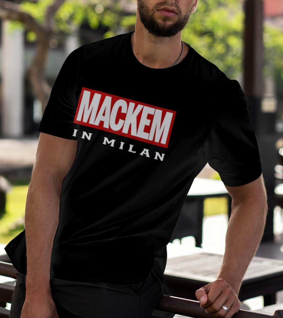 Mackem In Milan Red And White T-Shirt