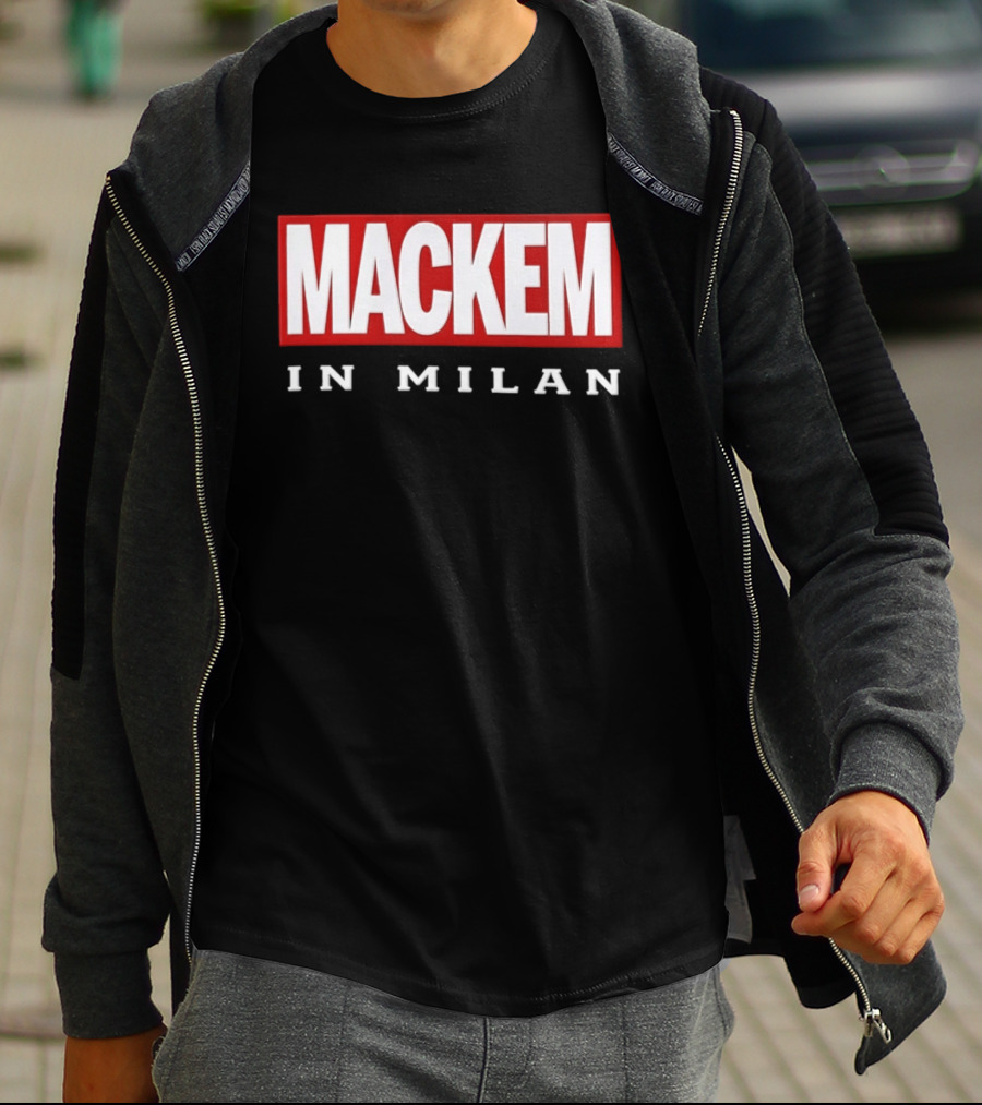 Mackem In Milan Red And White T-Shirt