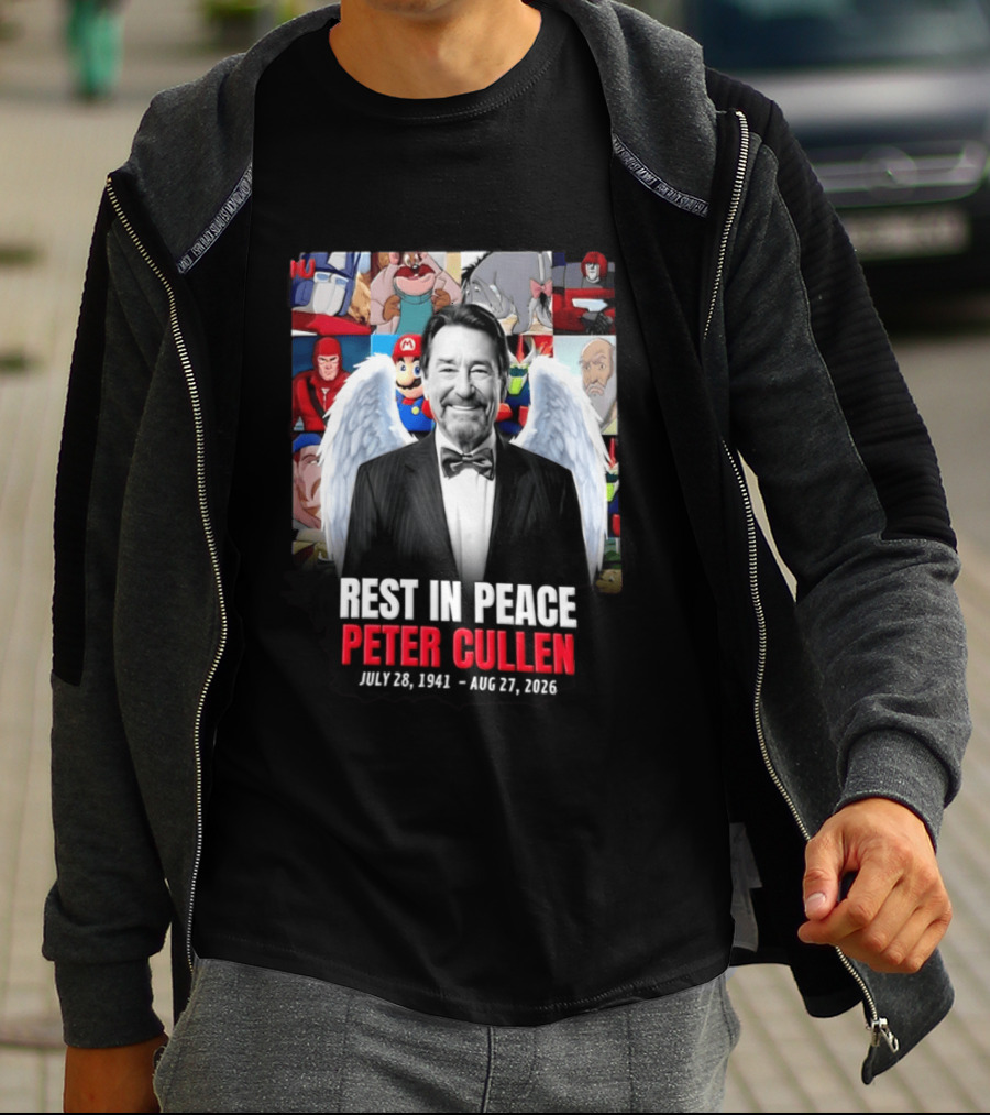 Rest In Peace Peter Cullen 1941 2026 Optimus Prime Mario Eeyore Memorial T-Shirt