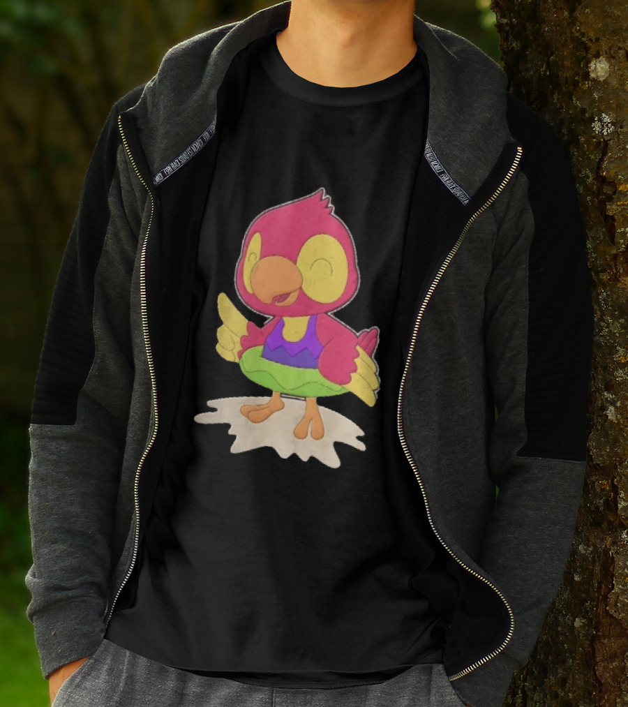 Parrot Inflatable Float Summer Fun Bird T-Shirt