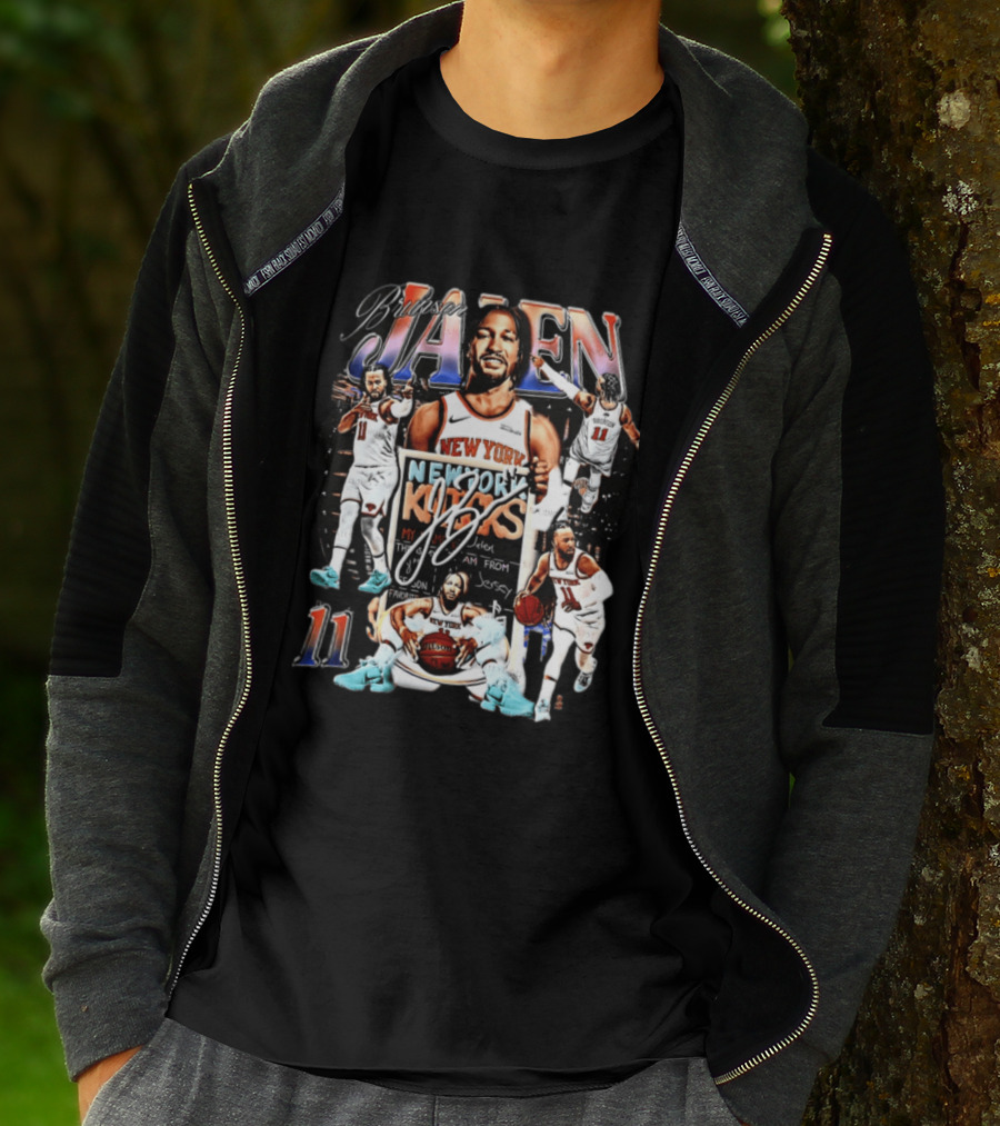 Jalen Brunson New York Knicks 11 NBA King Jersey Fan Art Collection T-Shirt