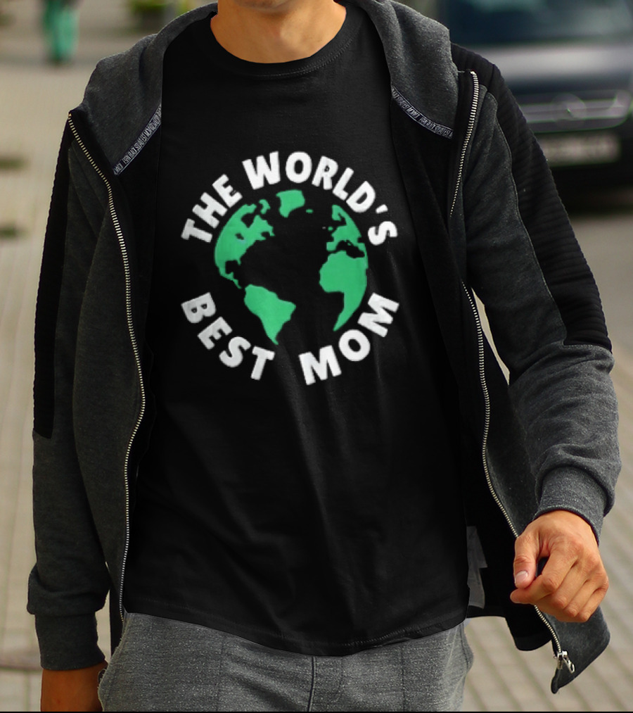 The World's Best Mom Earth Globe T-Shirt
