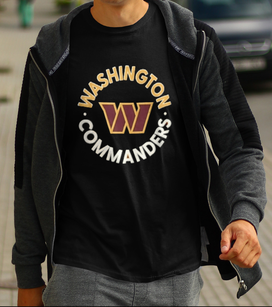 Washington Commanders W Emblem NFL Team Sports Fan T-Shirt