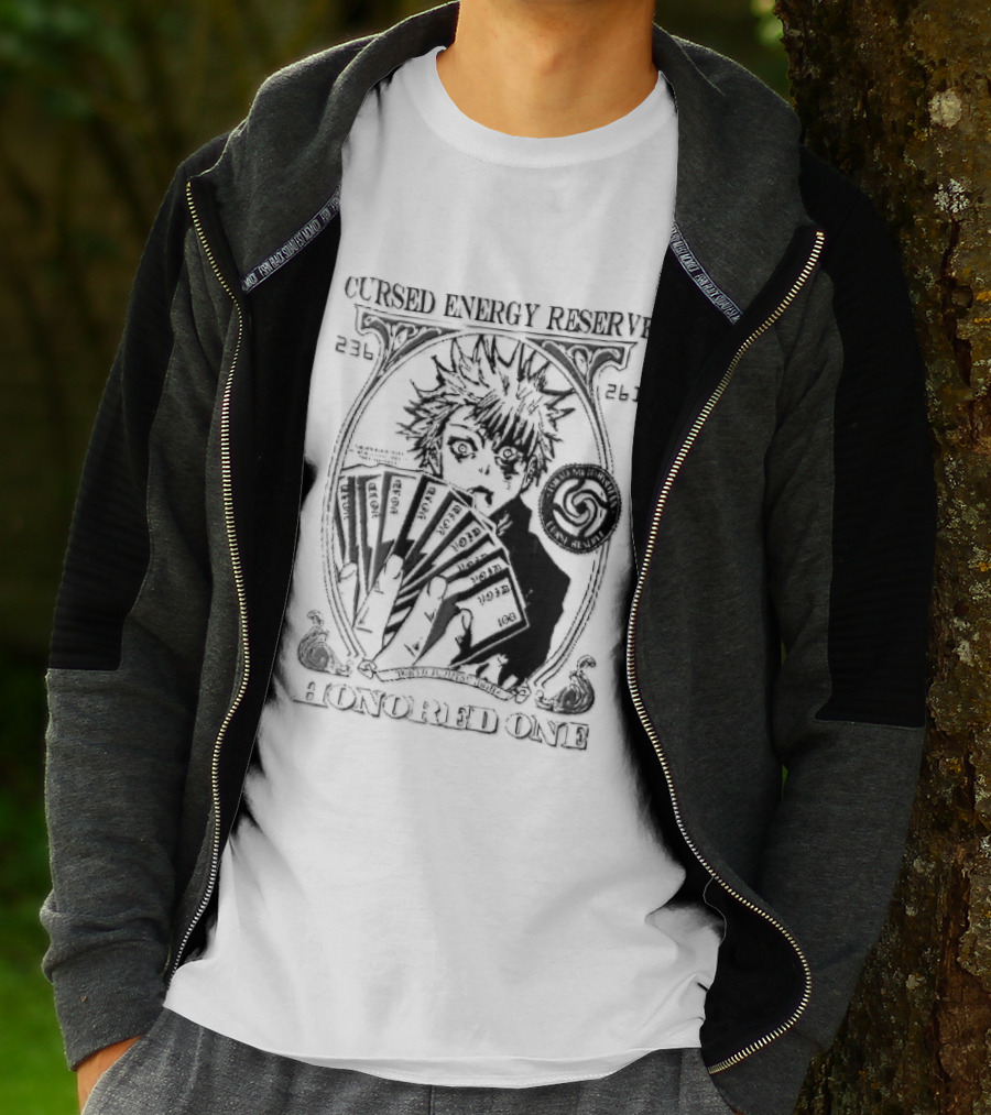Cursed Energy Reserve Honored One Tokyo Jujutsu High Satoru Gojo Manga Void Money T-Shirt