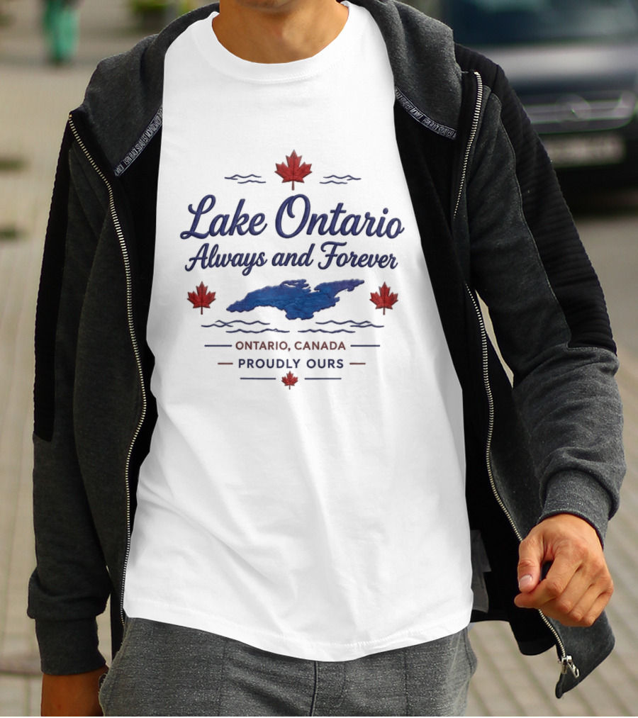 Lake Ontario Always And Forever Ontario Canada Proudly Ours T-Shirt