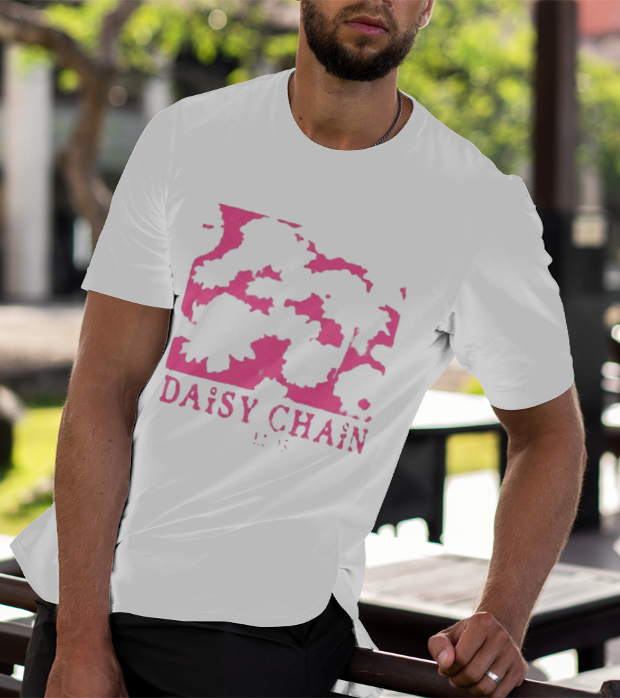 Olivia Rodrigo Daisy Chain Pink Distressed T-Shirt