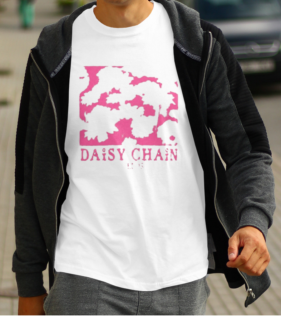 Olivia Rodrigo Daisy Chain Pink Distressed T-Shirt