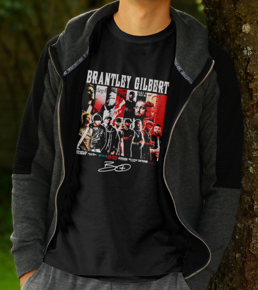Brantley Gilbert Live Tour Band Sins Of The Father The Devil Don't Sleep Signature T-Shirt