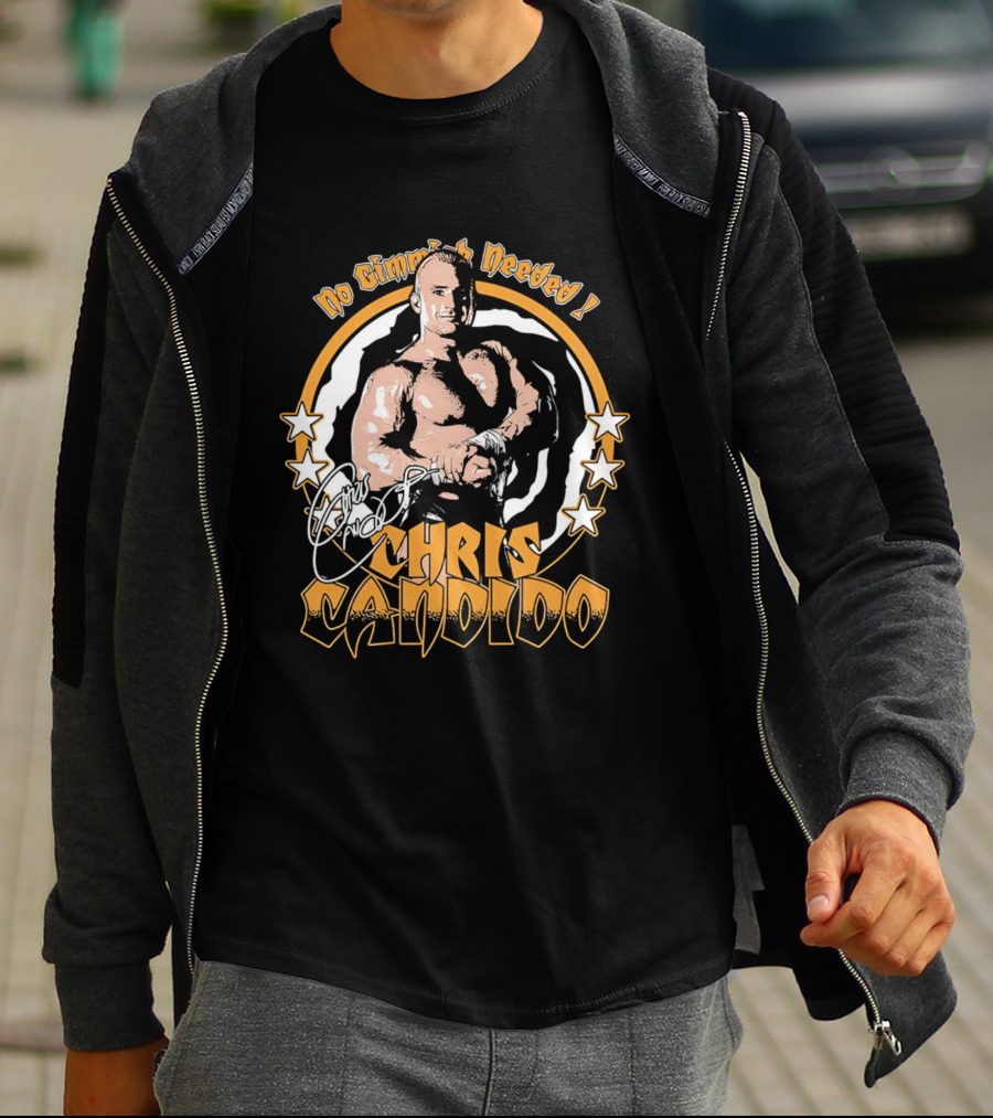 Chris Candido No Gimmicks Needed Stars Circle T-Shirt