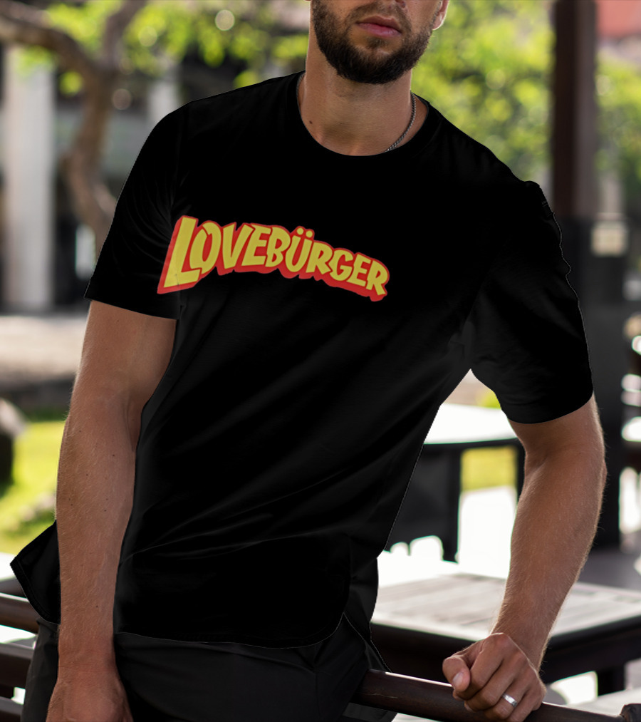 LOVEBURGER Colorful Retro Style Branding T-Shirt