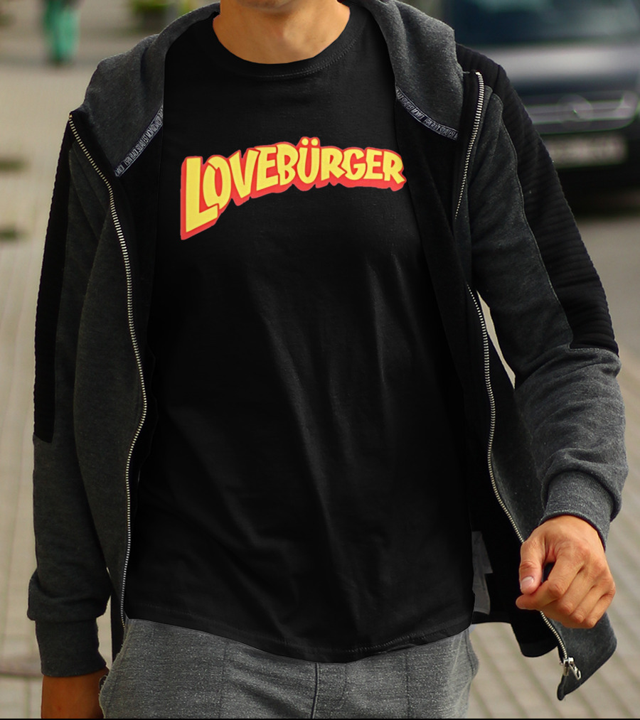 LOVEBURGER Colorful Retro Style Branding T-Shirt
