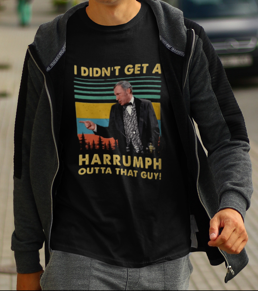 I Didn't Get A Harrumph Outta That Guy Mel Brooks William J Le Petomane Sunset Stripes Trees T-Shirt