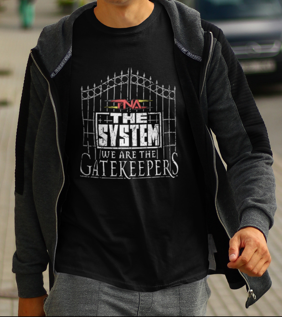 TNA The System We Are The Gatekeepers Wrought Iron Gate Distressed T-Shirt