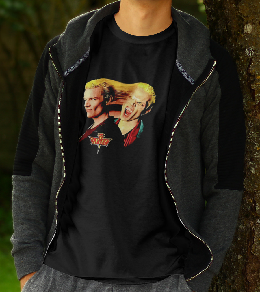 Spike Buffy The Vampire Slayer Movie Iconic Blond Vampire Characterística T-Shirt