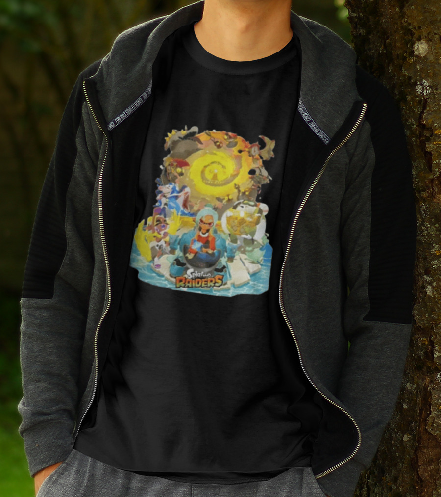 Splatoon Raiders Dive Deep Adventure With Iconic Characters And Vibrant Ocean Themes T-Shirt