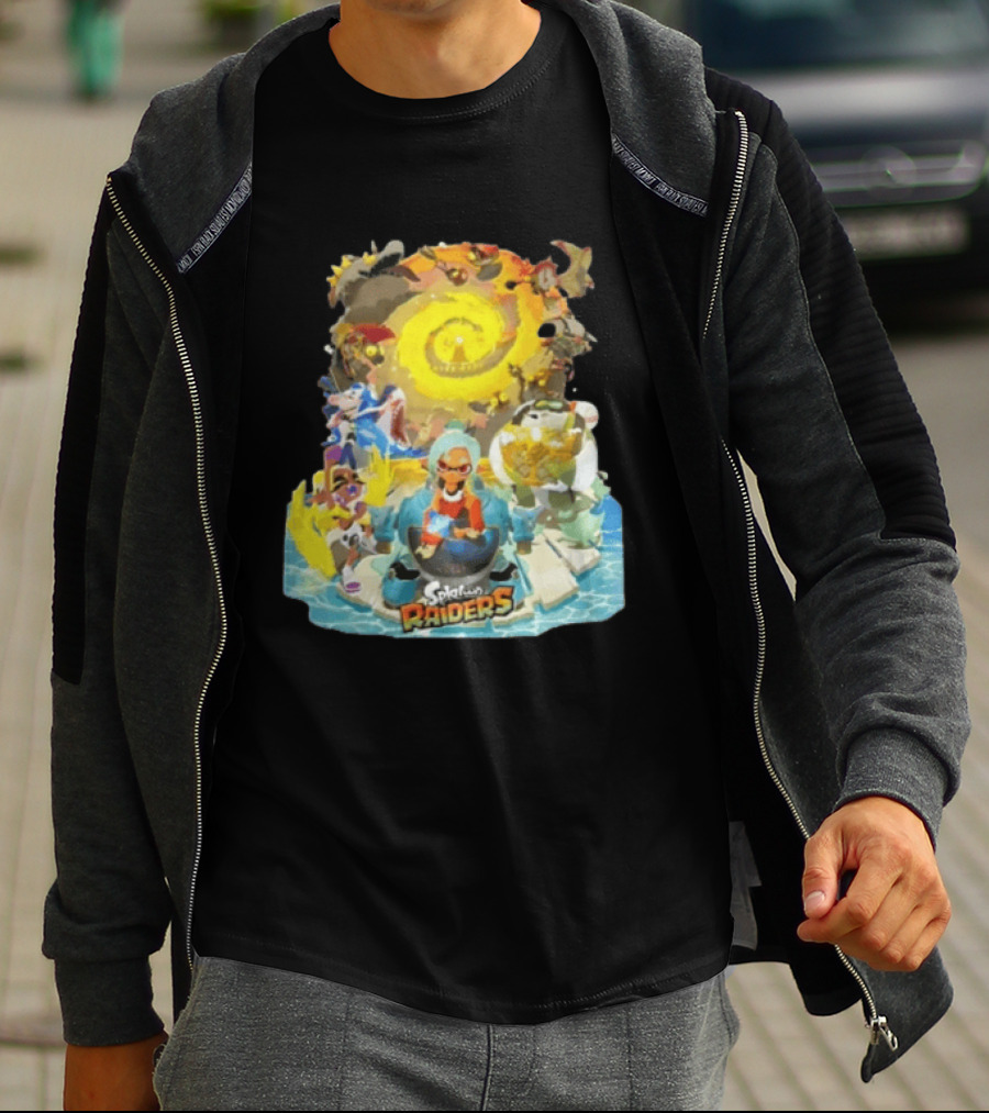 Splatoon Raiders Dive Deep Adventure With Iconic Characters And Vibrant Ocean Themes T-Shirt