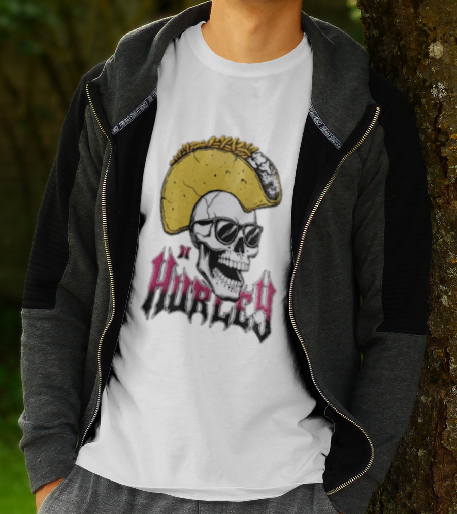 Hurley Skull Taco Mohawk Punk T-Shirt