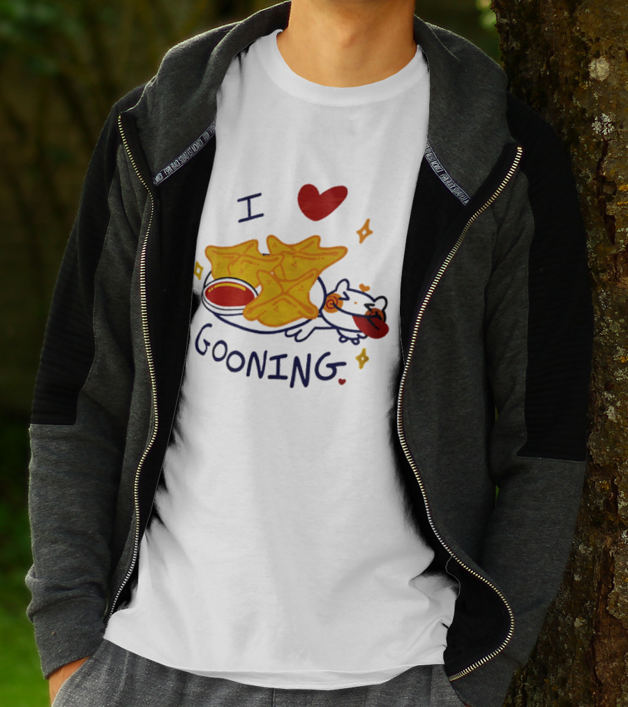 I Love Gooning Nachos Cat Fun T-Shirt