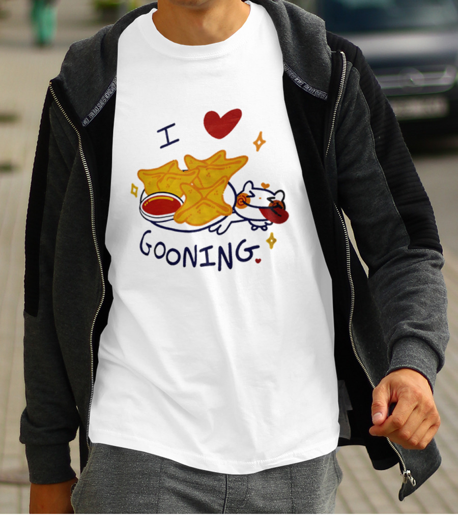 I Love Gooning Nachos Cat Fun T-Shirt