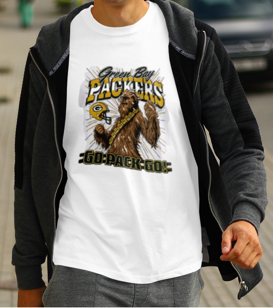 Green Bay Packers Chewbacca Go Pack Go T-Shirt