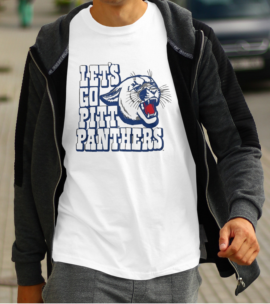 Let's Go Pitt Panthers Roaring Panther T-Shirt