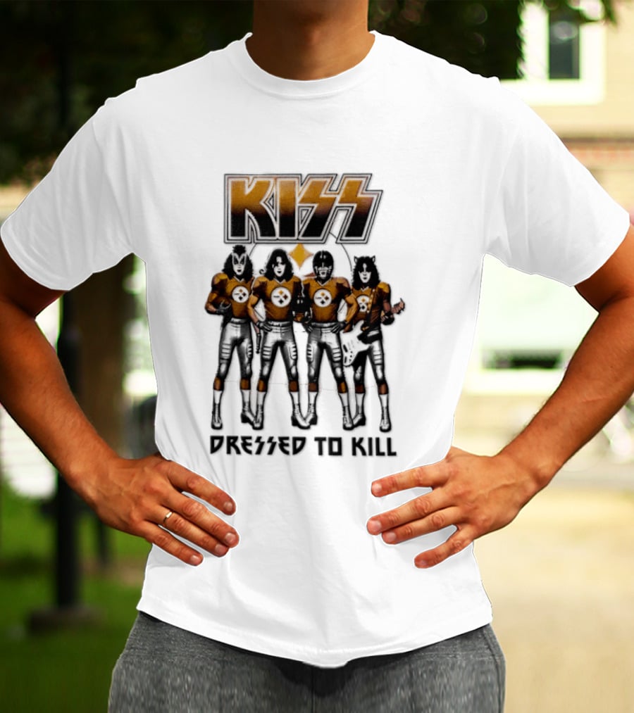 Pittsburgh Steelers KISS Dressed To Kill Football Fan Gear T-Shirt