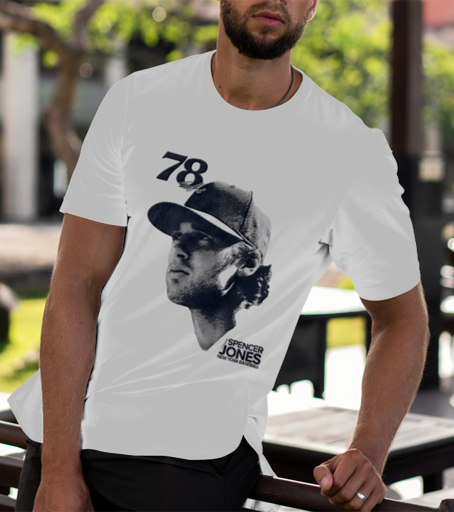 Spencer Jones No 78 New York Yankees MLB Lineage Series T-Shirt