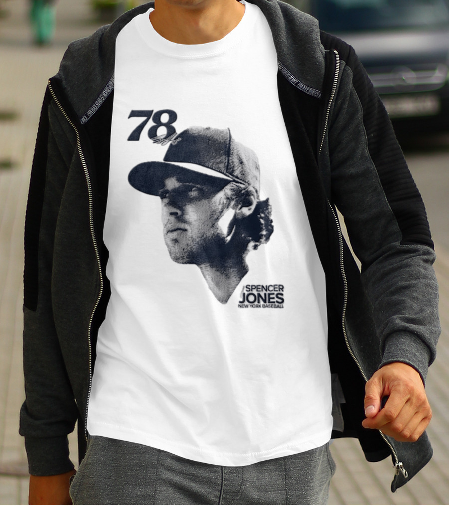 Spencer Jones No 78 New York Yankees MLB Lineage Series T-Shirt