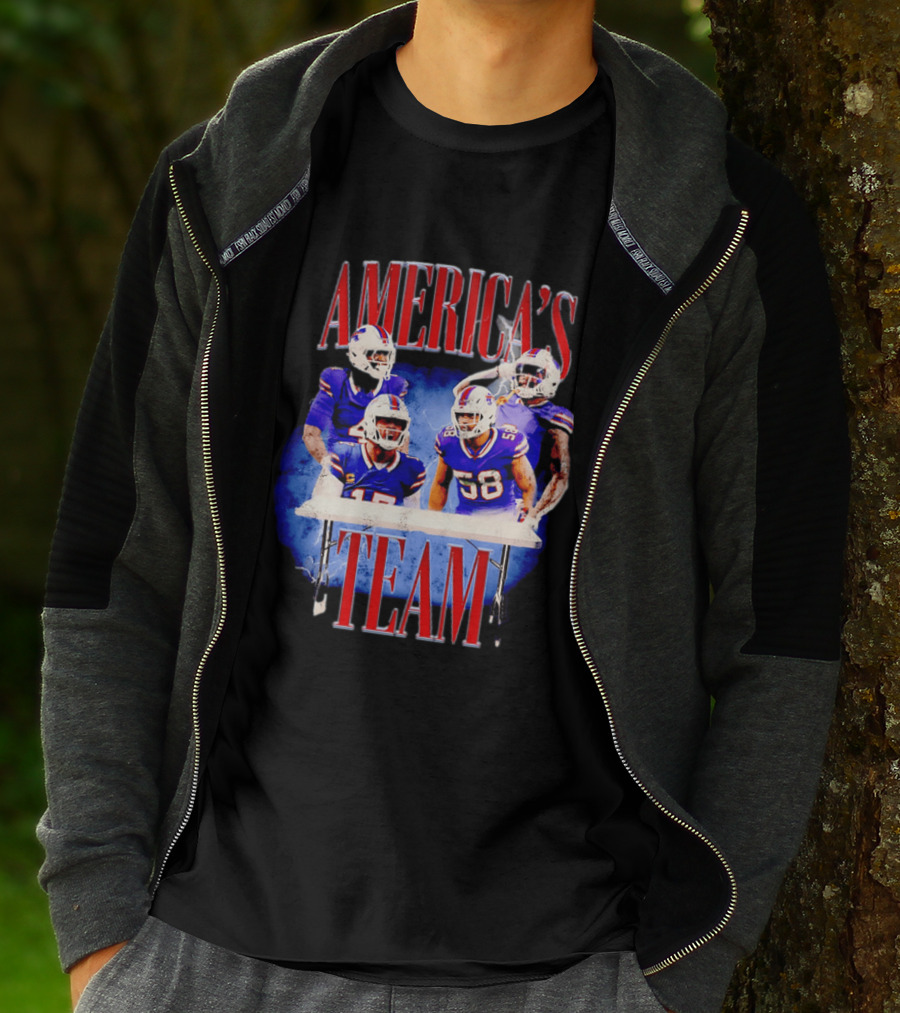 Buffalo Bills America's Team Players Table Celebration T-Shirt