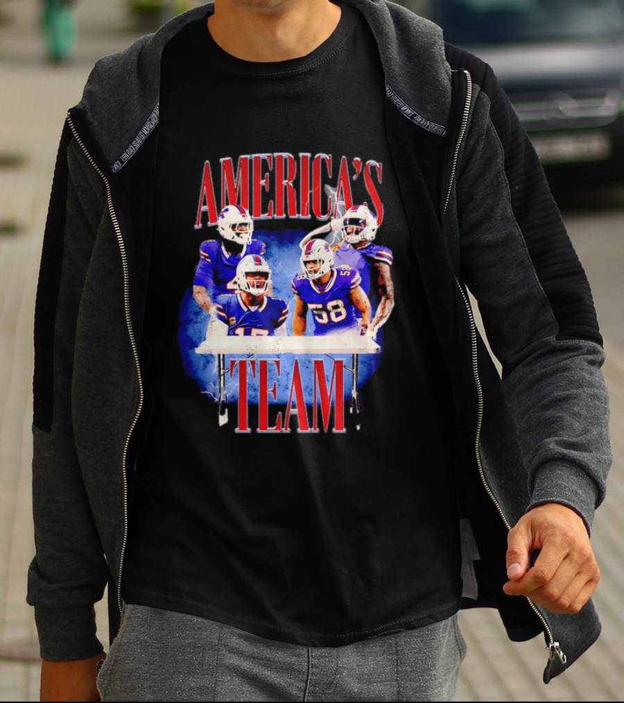 Buffalo Bills America's Team Players Table Celebration T-Shirt