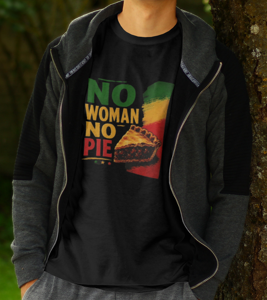 No Woman No Pie Cherry Pastry Rasta T-Shirt