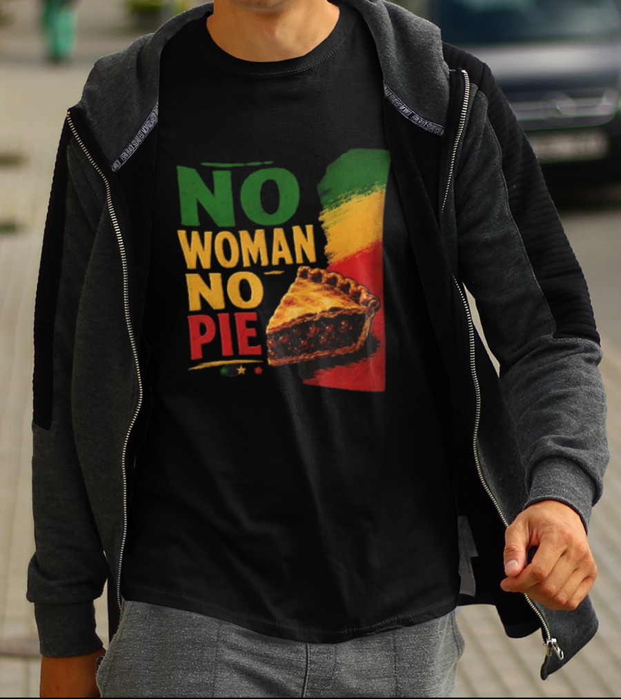 No Woman No Pie Cherry Pastry Rasta T-Shirt