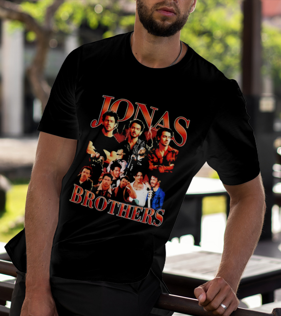 Jonas Brothers Tour Collage Fans Classic Compilation T-Shirt