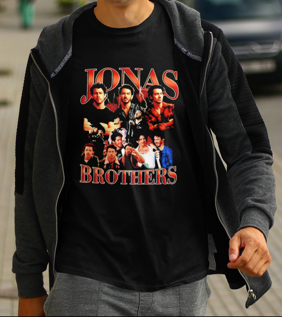 Jonas Brothers Tour Collage Fans Classic Compilation T-Shirt
