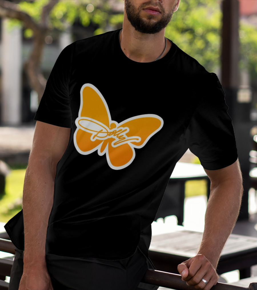Tennessee Dolly Parton Butterfly Heritage Football T-Shirt
