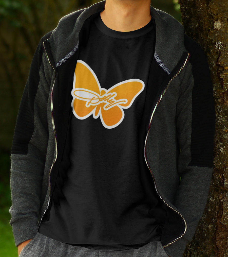Tennessee Dolly Parton Butterfly Heritage Football T-Shirt