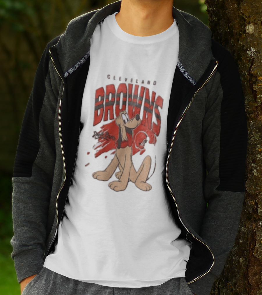 Cleveland Browns Pluto Dawg Pound Football Fan Gear T-Shirt