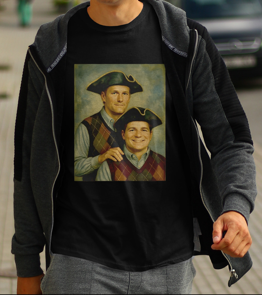 Tom Brady Drake Maye Step Brothers Colonial Costume T-Shirt