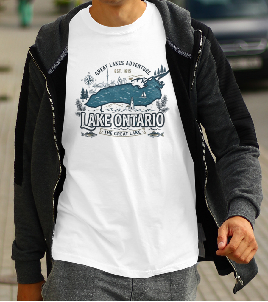 Great Lakes Adventure Lake Ontario The Great Lake Est. 1913 T-Shirt