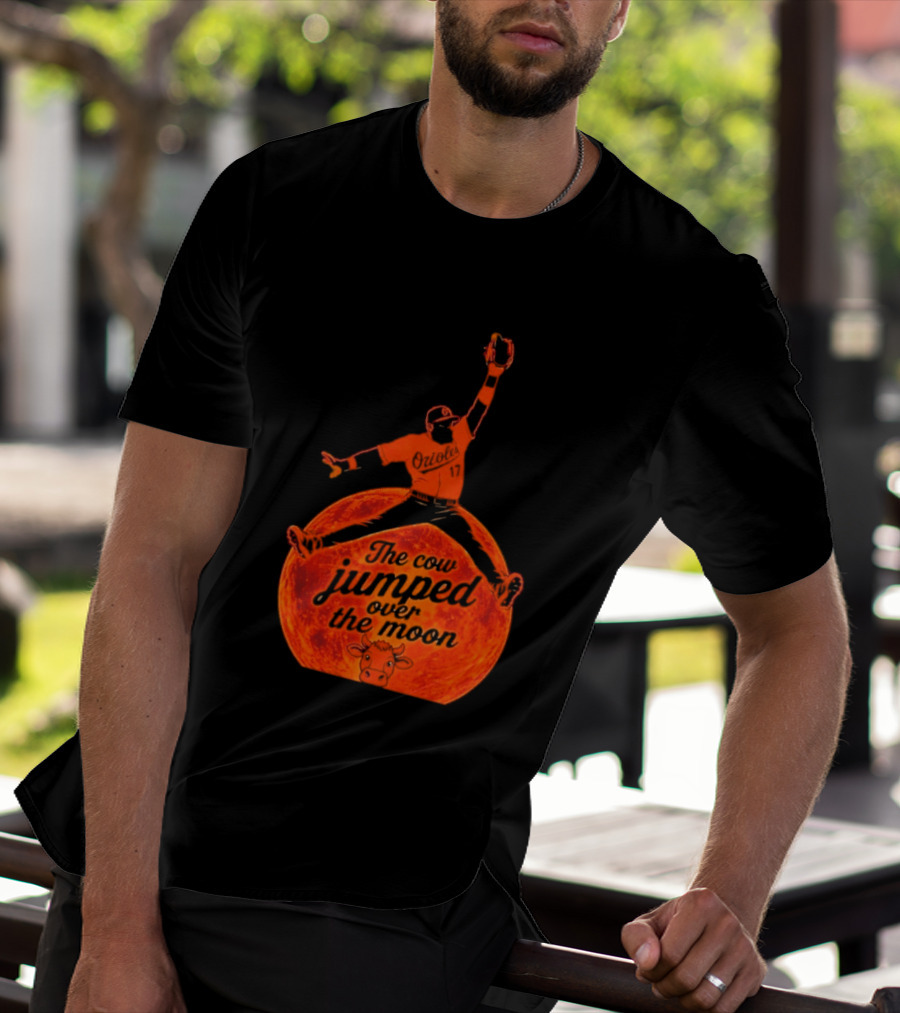 Colton Cowser The Cow Jumped Over The Moon Baseball Catcher T-Shirt