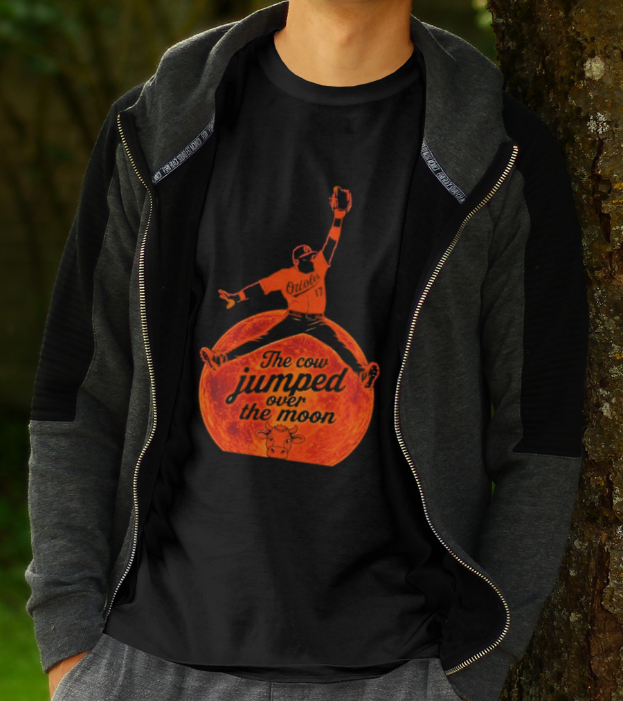 Colton Cowser The Cow Jumped Over The Moon Baseball Catcher T-Shirt